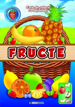 Fructe. Carte de colorat cu abțibilduri#1