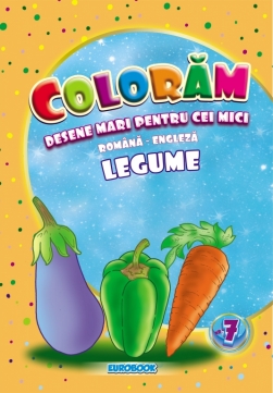 CARTE DE COLORAT CU DESENE MARI: LEGUME#1
