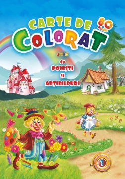 CARTE DE COLORAT 80 VOL.1, CU POVESTI SI 80 ABTIBILDURI.#1