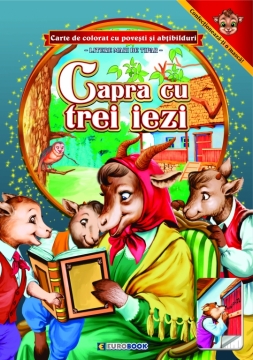 CAPRA CU TREI IEZI. CARTE DE COLORAT CU ABTIBILDURI#1