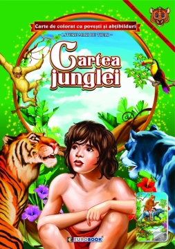 CARTEA JUNGLEI. CARTE DE COLORAT CU ABTIBILDURI#1